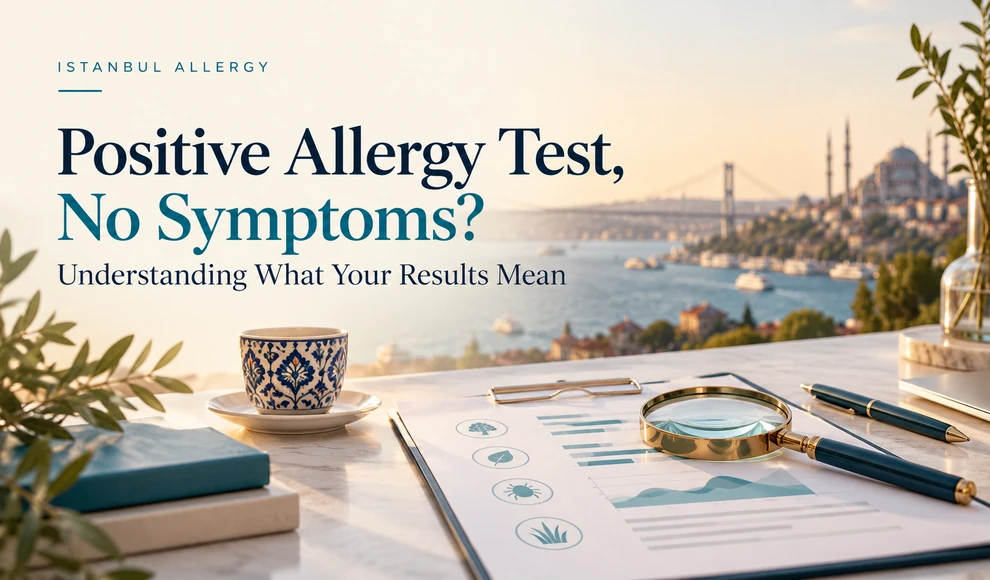 Understanding a positive allergy test result without symptoms.